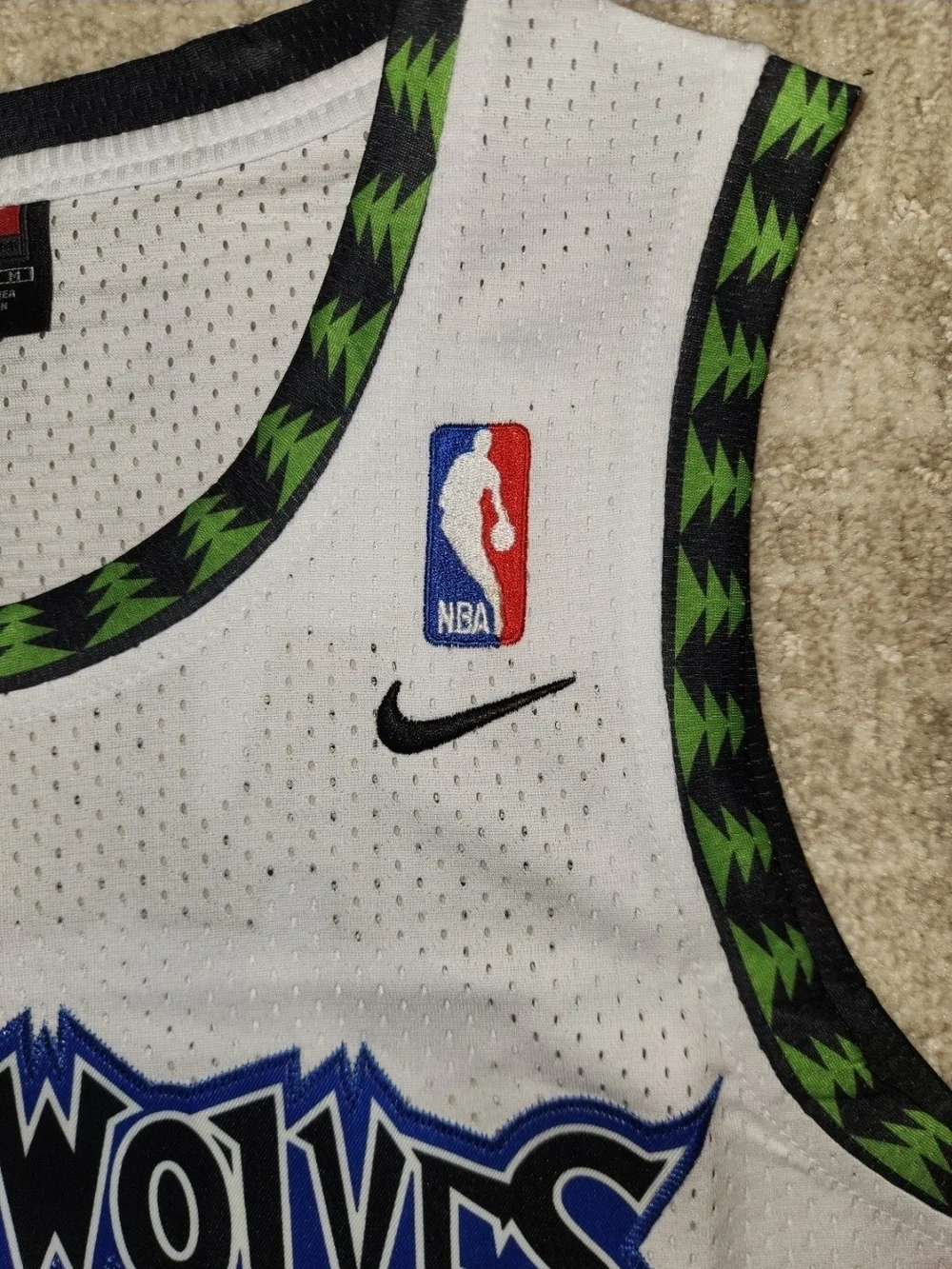 Vtg Kevin Garnett Minnesota Timberwolves Nike Team Apparel Jersey Men's Medium